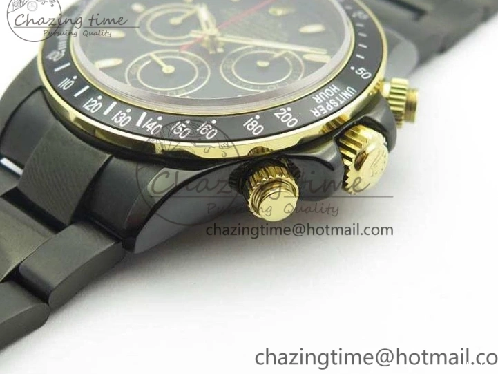 Bracelet Kravitz Daytona Black YG Best Maker On DLC DLC BP Dial Strap) A4130 Edition (Free Leather 0121